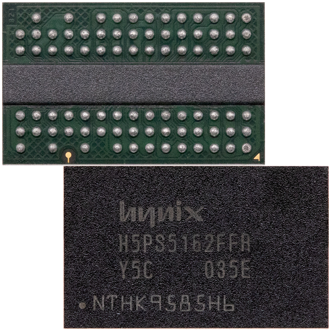 海力士内存512M DDR2,Hynix 32MX16 DDR2,H5PS5162FFR-Y5C，海力士BGA内存，Hyninx内存