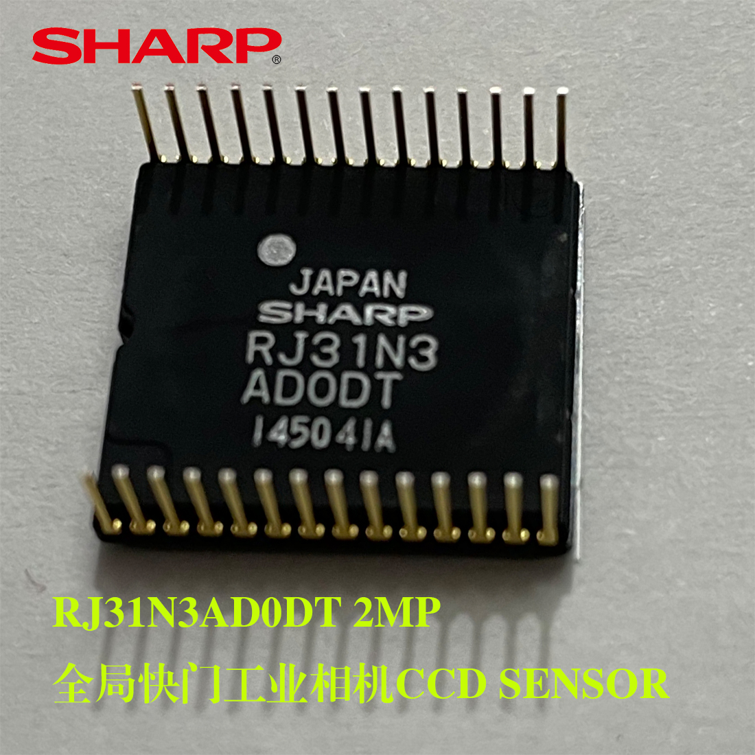 RJ31N3AD0DT，两百万像素全局快门，Global shutter 1 1 8-type， Color Progressive Scan，逐行扫描 CCD， Area Sensor with 2M Pixels (2ch) ，High Sensitivity and High Efficiency and High Speed 高灵敏度高效率高速 ,2M@50fps @65MHz,工业相机全局快门CCD,Industrial cameras  CCD SENSOR,大像素大颗粒CCD图像传感器