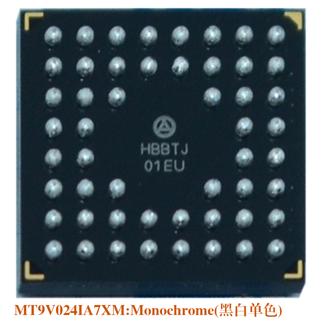 MT9V024，全局曝光快门CMOS,机器视觉相机SENSOR，工业相机图像传感器，宽1/3VGA黑白单色彩色RGB近红外增强cmos，数字图像传感器NIR enhanced，Global shutter Wide-VGA，CMOS Digital Image Sensor