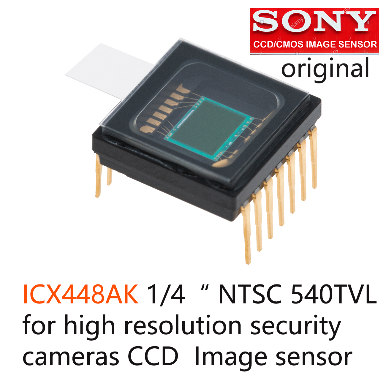 ICX448AK，SONY 1/4-inch CCD Image Sensor, for NTSC Color Security Analog Video Cameras image sensor, High resolution analog signal CCD，Security Cameras sensor