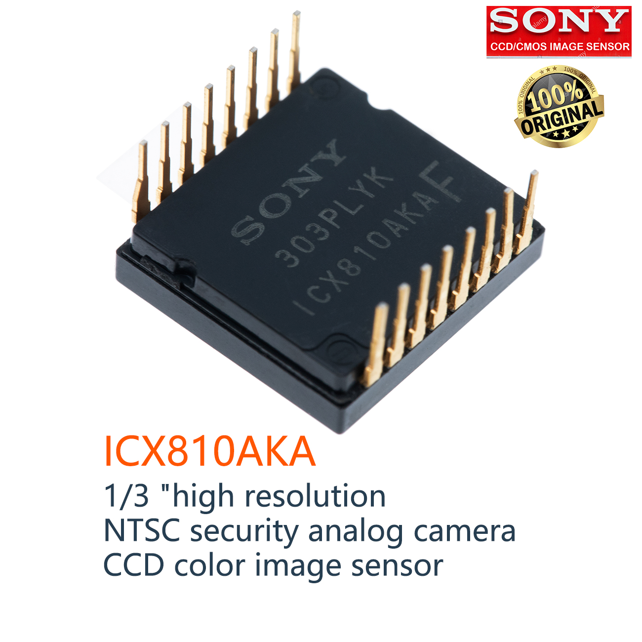 ICX810AKA, SONY 1/3 CCD image sensor, for NTSC color security  cameras 1/3 CCD, hi resolution CCD sensor