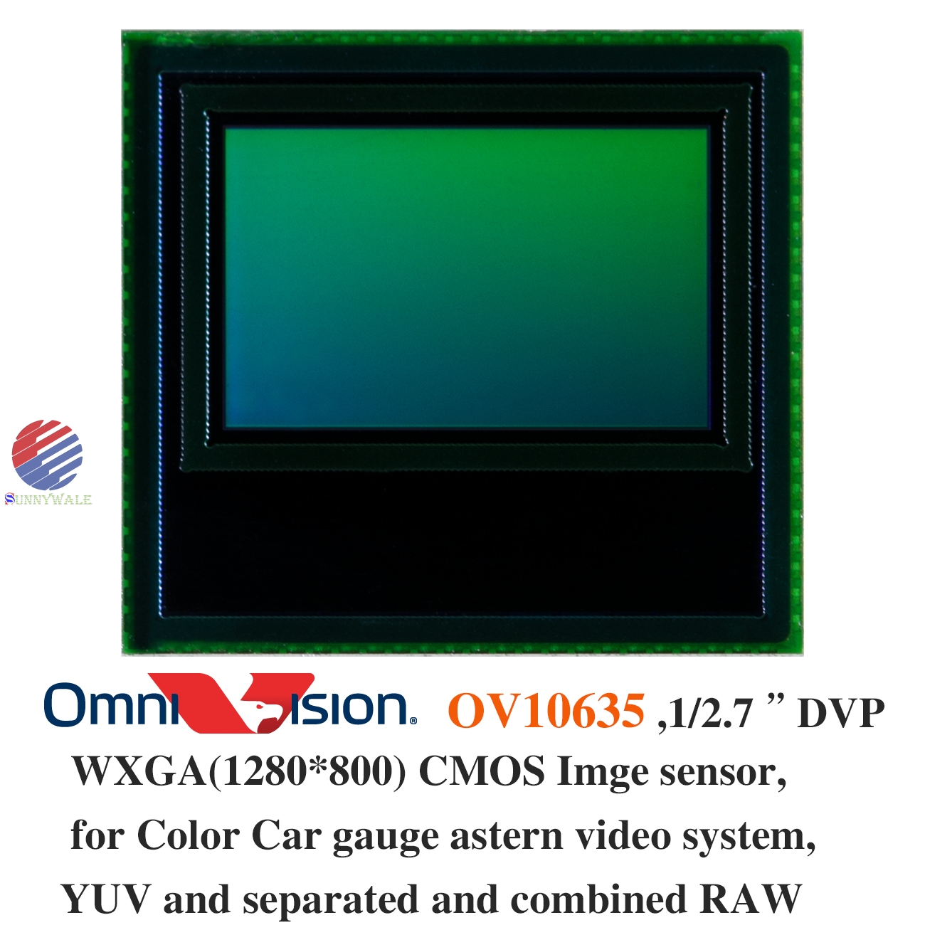 OV10635 Color, OV10135 black and white, OmniVision SoC，OmniVision Dealer, 1/2.7 image CMOS sensor, WXGA(1280*800) image sensor, car gauge rearview camera, reversing image sensor, megapixel car Rearview camera chip, DVP interface, YUV and RAW are separated and combined,HDR CMOS SENSOR，automotive camera sensor