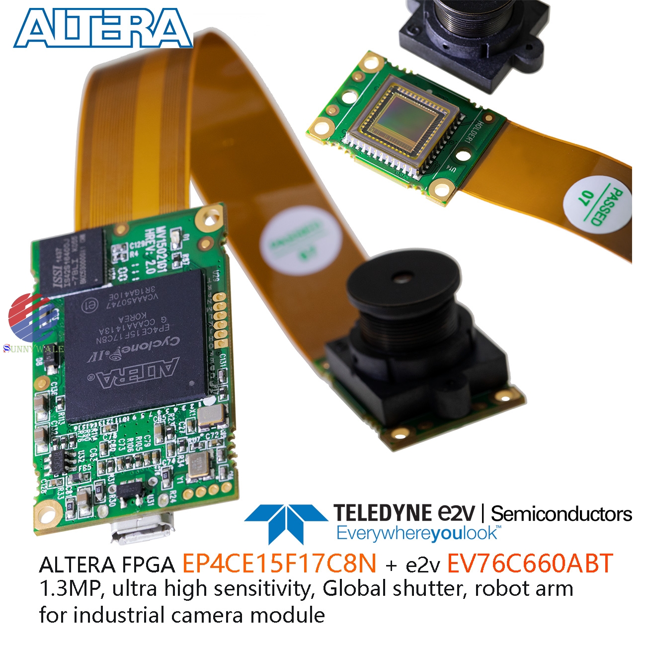 EV76C660ABT module, e2v image sensor, 1.3M ultra-high sensitivity sensor, new finished camera module, robot arm industrial camera, Handheld scanner module, EP4CE15F17C8N, ALTERA FPGA, Field Programmable Gate Array, field-programmable gate array，UPCERA 3D scanner Upscan-xx camera, UPCERA 3D scanner driver, CY7C68013 USB2.0 driver download, smart camera module with computing power