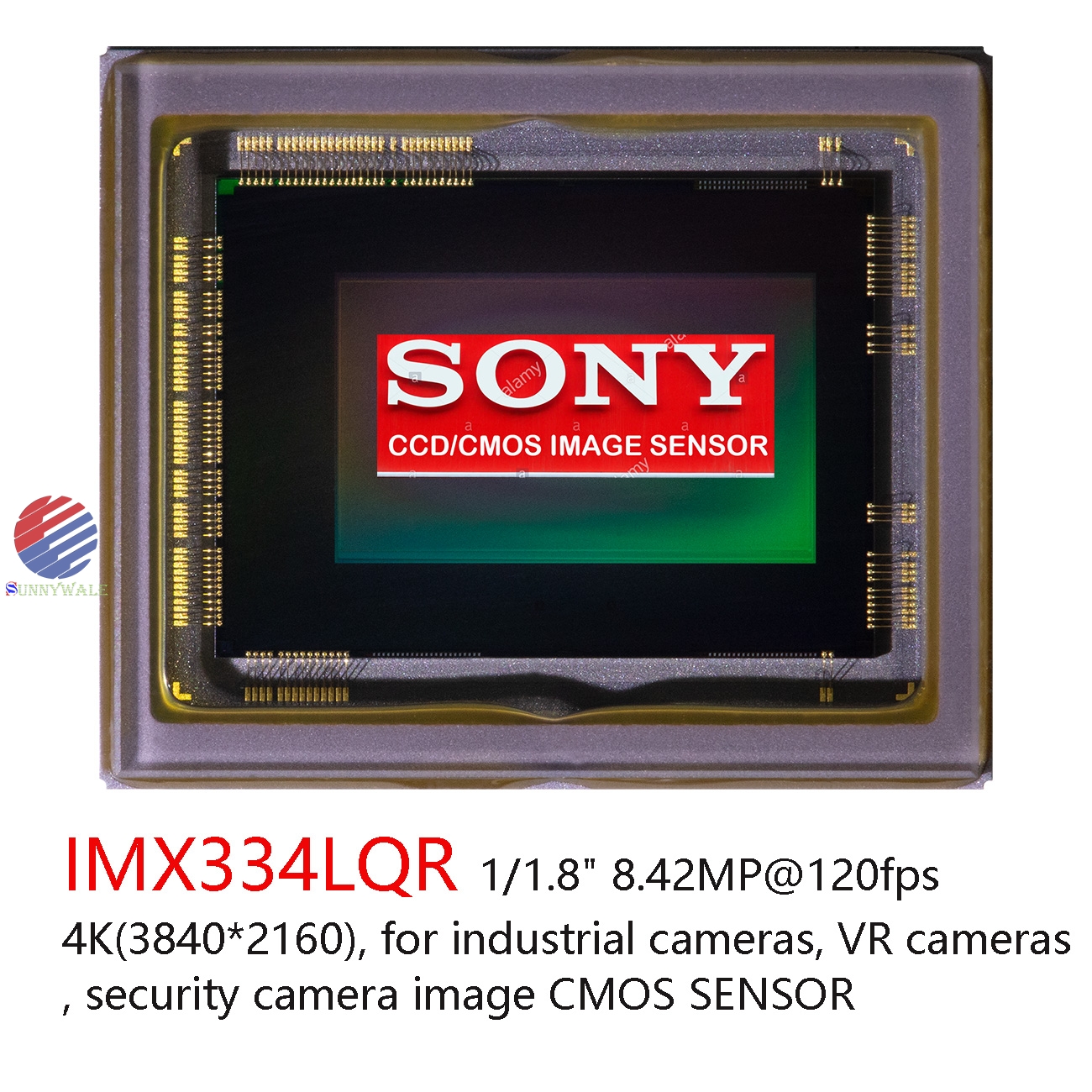 IMX334LQR-C, SONY SONY 1/1.8-inch, 8.42MP 4K(3840X2160P@60-120fps), SONY Image CMOS sensor, Industrial camera, VR camera, high-end security surveillance camera, SONY large target surface sensor chip, SONY high frame rate high pixel large image unit CMOS image sensor