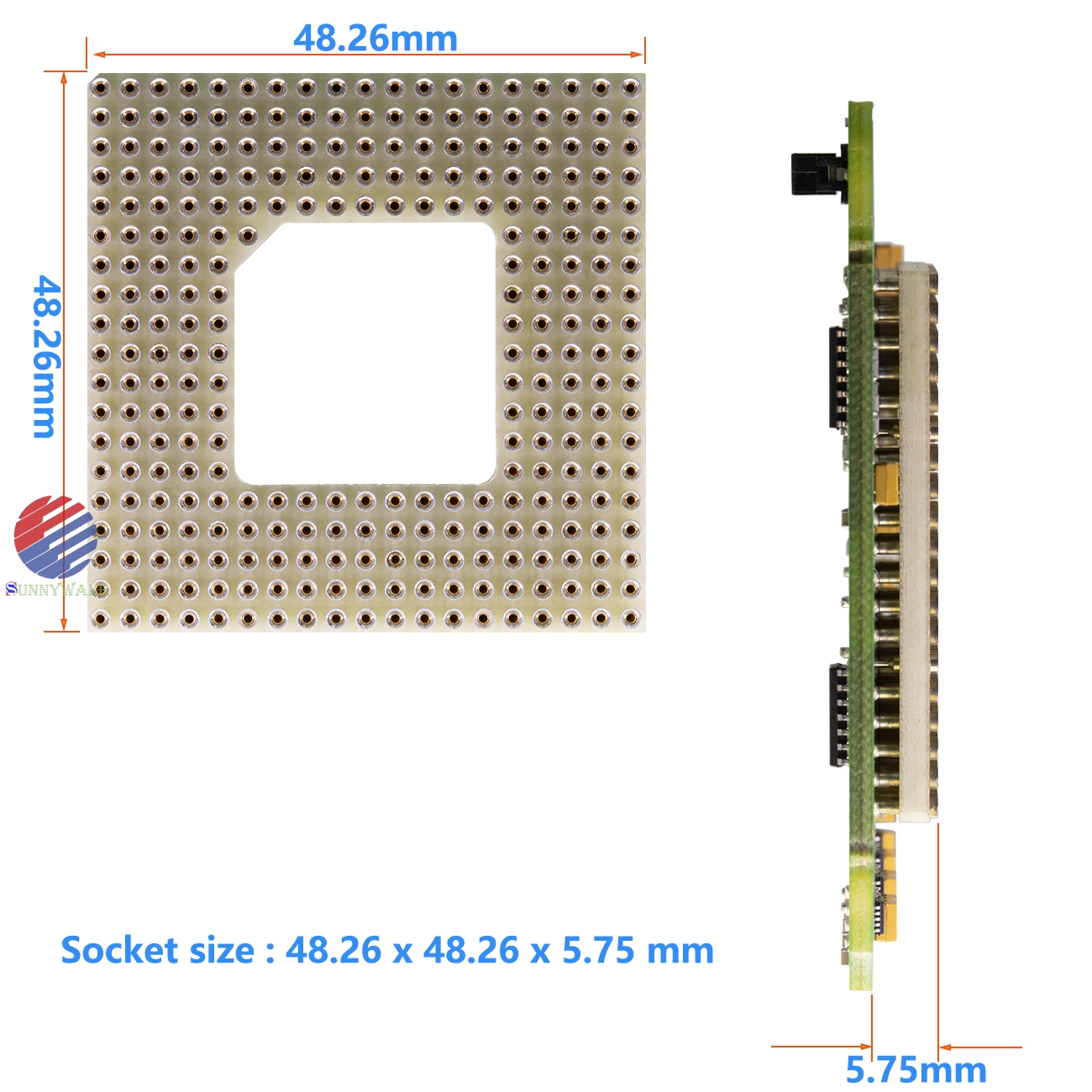 ANDON Socket 575-19-25-281-01M-R29-L14 17 33 size