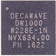 DW1000 DECAWAVE single-chip ultra-wideband (UWB) low-power and low-cost transceiver IC, compatible with IEEE802.15.4 two-way ranging or TDoA positioning systems, with a positioning accuracy of 10 cm